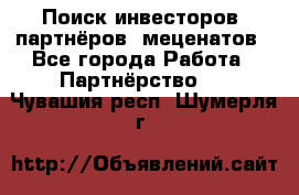 Поиск инвесторов, партнёров, меценатов - Все города Работа » Партнёрство   . Чувашия респ.,Шумерля г.